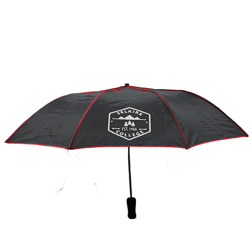 Umbrella - Auto Open - 44" - Black With Red Piping - Selkirk